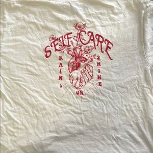 Self Care graphic print T